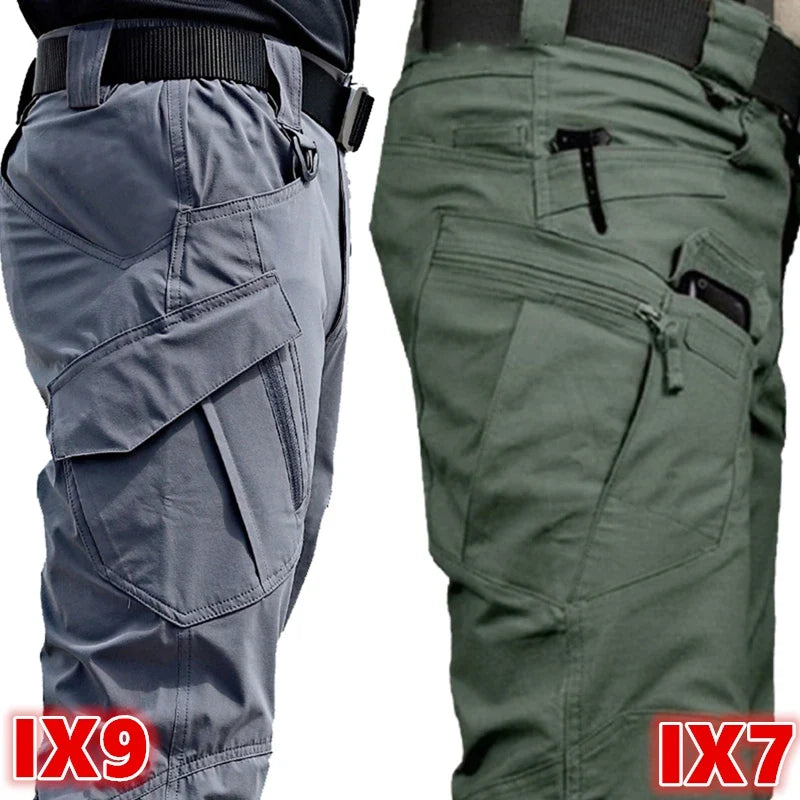 2024 New Mens Casual Tactical Pants Multiple Pocket Elasticity Outdoor Quick Dry Tacitcal Trousers Men Slim Fat Cargo Pant 5XL