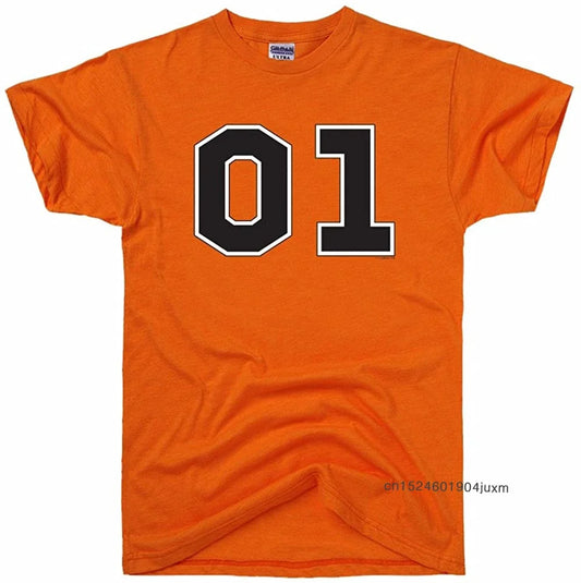 100% Cotton T-shirts O-neck Tshirt Men's Tees Dukes of Hazzard 01" General T Shirt Latest Tops