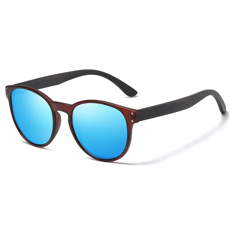 Polarized Sunglasses Men Women S5091 Brand Wooden Sunglasses Women Round Frame Classic Sunglasses