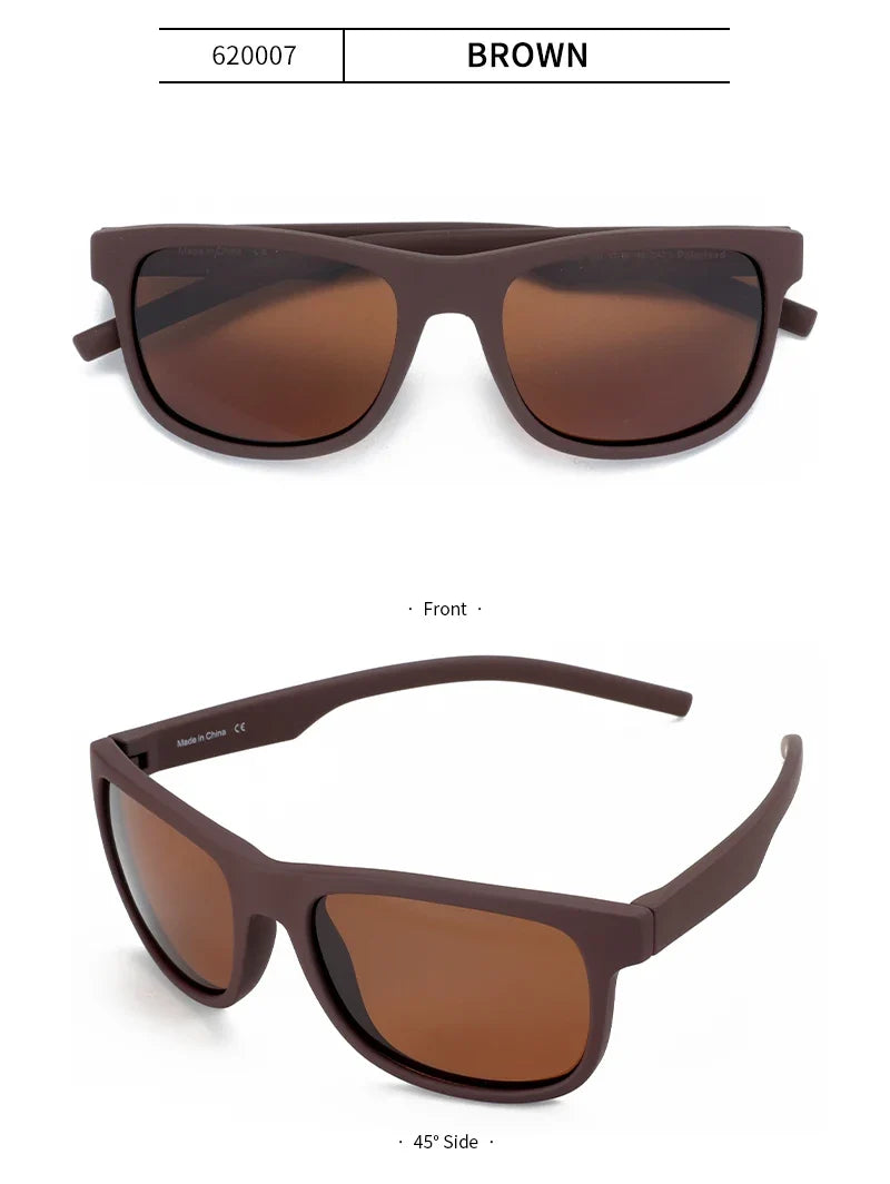 TR90 Polarized Sunglasses For Men Driver Driving Shades Sun Glasses Classic Square Mirror UV400 Protection Sunglasses