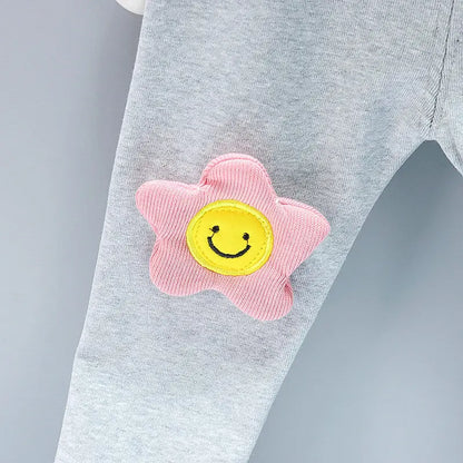 New Spring Toddler Clothing Cotton Suit Children Girls Girls Cartoon T-shirt Sports Pants 2Pcs/set Kids Clothes Baby Tracksuits