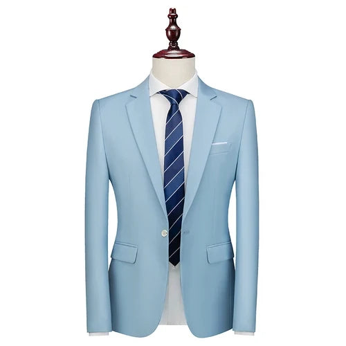 Bright Green Single Button Men's Blazer, Asian Size Slim Suit Jacket, Wedding Dress Coat, White and Black Tops.