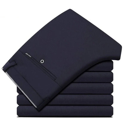 Spring Autumn Mens Business Suit Pants Male Summer Thin Formal Solid Long Dress Straight Baggy Office Trousers Drop Shipping
