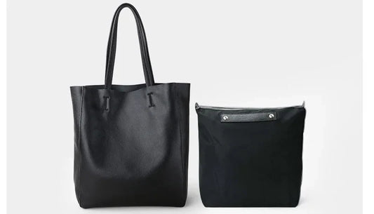 Bag Women 2022 New Summer Genuine Leather Tote Female Casual Fashion Simple Underarm Shoulder Bag Large Capacity Shopper Handbag