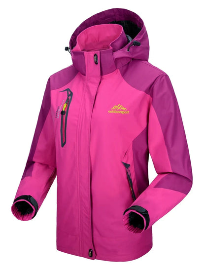 Women's Waterproof Hiking Jacket Windproof Windbreaker Camping Hunting Climbing Trekking Fishing Coat Outdoor Clothing