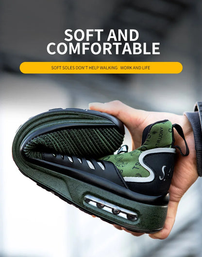 Industrial Safety Shoes With Steel Toe Cap Indestructible Cushion Work Shoes For Men Protective Security Boots Women Footwear