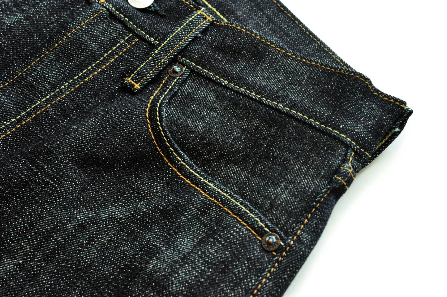 308XX-BO-Wind Jeans for Men Furinkazan Selvedge raw denim Jeans Mens Jeans 66 MODE Fit 16.8 OZ Silver-plated Buttons