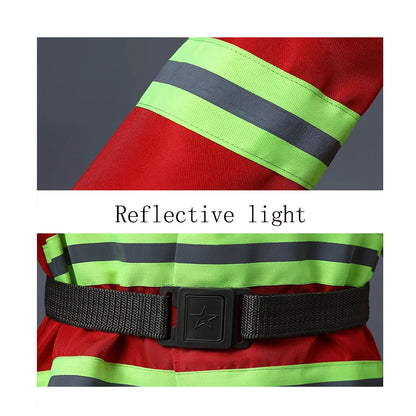 Halloween Kids Firefighter Uniform Children Sam Fireman Role Work Clothing Suit Boy Kids Cosplay Costume Party Costume Gift