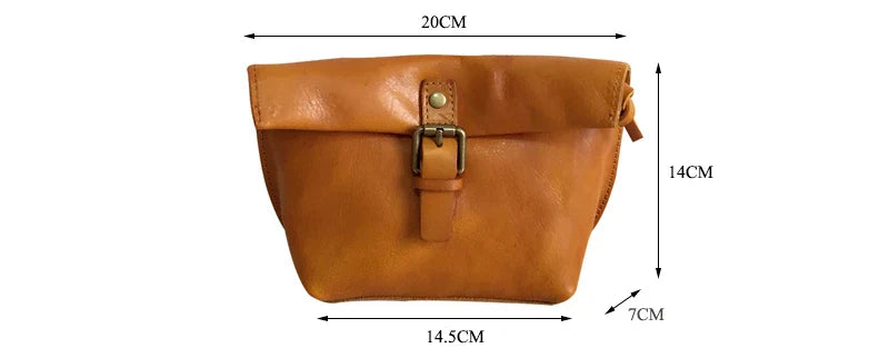 Soft Genuine Leather Women Messenger Bag Female Real Leather Crossbody Shoulder Bags Small Handbag Retro Phone Bag for Girls