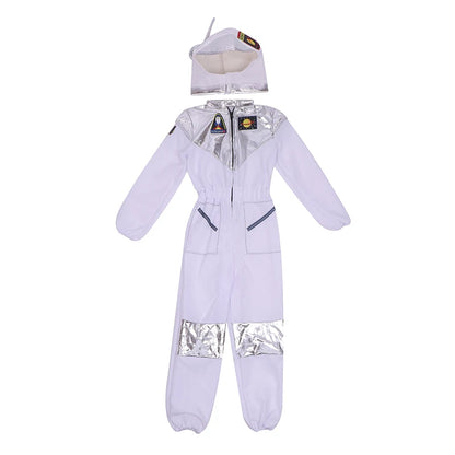 Deluxe Boys Girls White Space Astronaut Costume Suitable For Book Week Halloween Carnival Out Space Themed Party Kids Costumes