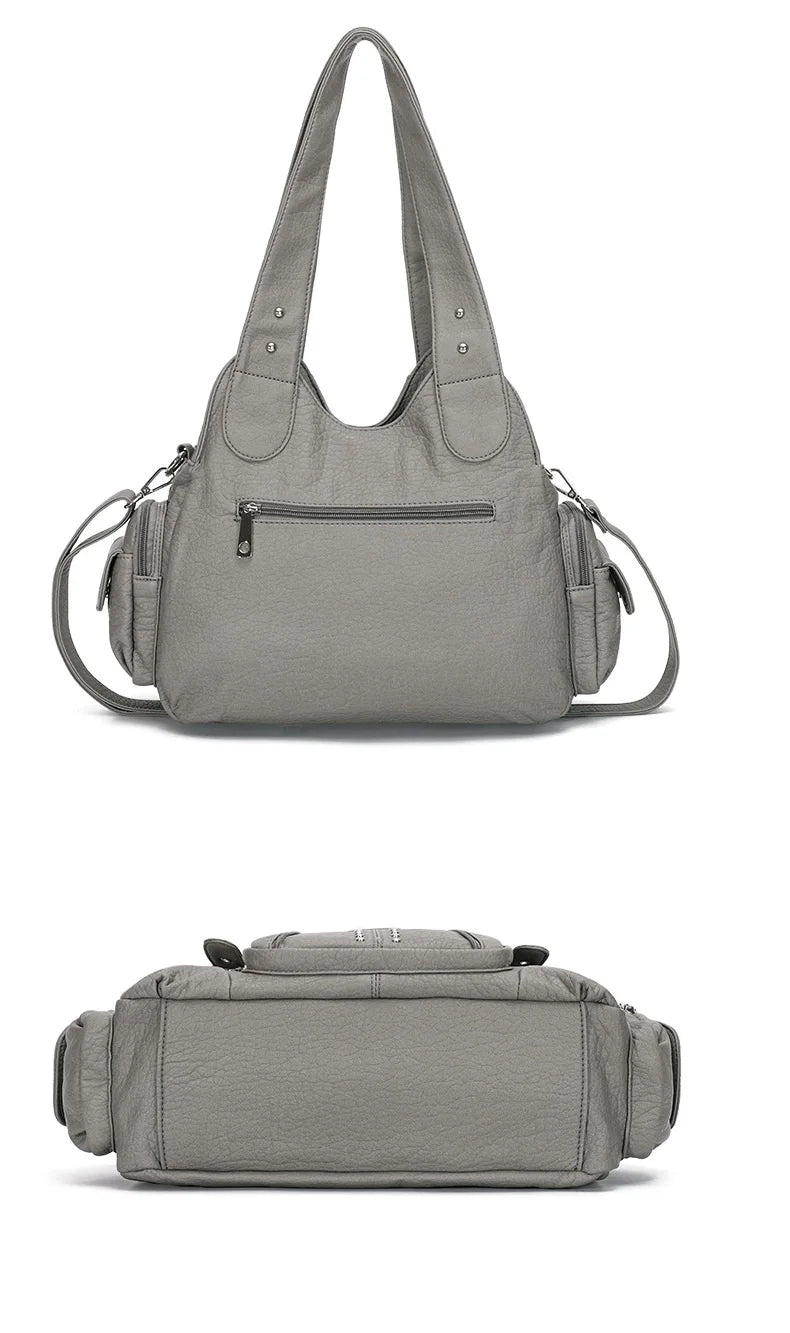 Women Handbags Women Shoulder Bags Fashion PU Leather Handbag Female Satchel Big-capacity Shoulder Purse Bag bolsa feminina