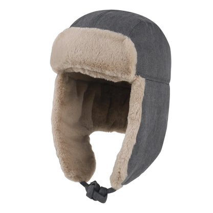 New Chunky Trapper Men's Women Winter Russian Hat Thick Plush Lined Warm Earflap Windproof Snow Ski Ushanka Hat