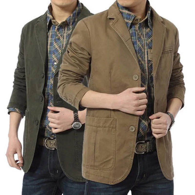 2023 Spring Autumn Luxury Men Blazers New  Fashion Brand High Quality Cargo Suit Casual