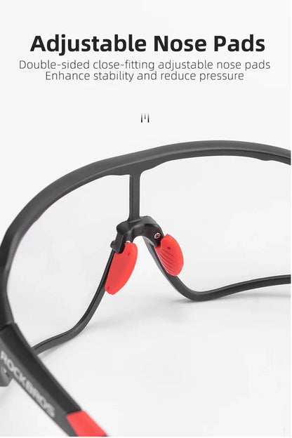 Photochromic Cycling Glasses UV400 Sunglasses Outdoor Sport Bicycle Eyewear MTB Racing Lightweight Flexible Goggles