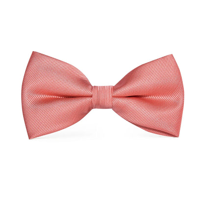 Luxury Silk Mens Vests Rose Gold Pink Striped Waistcoat Necktie Bowtie Hanky Cufflinks Set Waist Jacket For Men Wedding