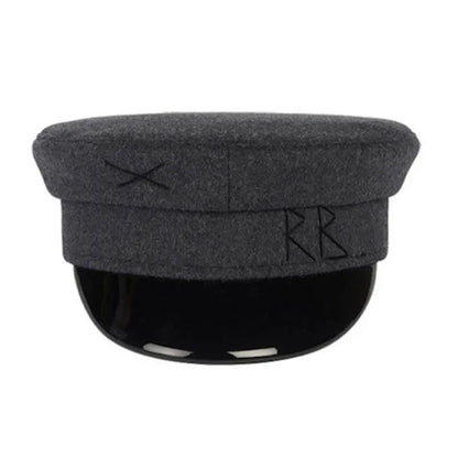New Winter Women Hats Newsboy Caps Flat letter Militray Caps British Vintage Visor cap