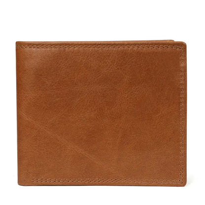 Cow Leather Men Wallets with Coin Pocket Vintage Male Purse RFID Blocking Genuine Leather Men Wallet with Card Holders