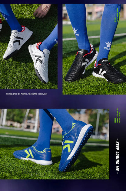Soccer Shoes TF Football Boots Calf-Skin Cleats  Professional Futsal Original Football Training  Sneakers  ZX80011017