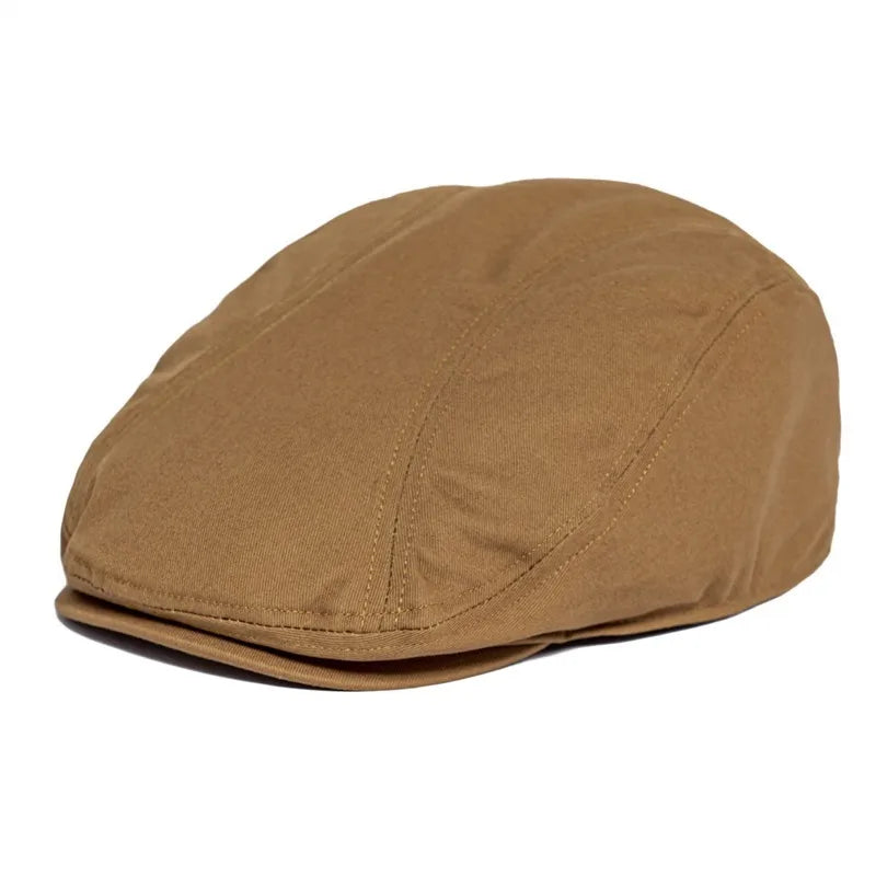 Men's 100% Cotton Newsboy Caps High Quality Classic Flat Cap Gatsby Ivy Golf Cabbies Hat for Male Trucker Driver Hats
