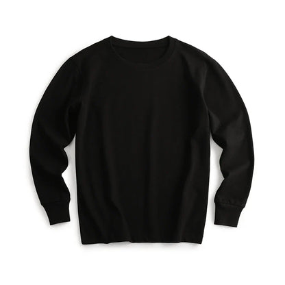 Autumn New Brand Mens Long Sleeve Tshirt Cotton T Shirt Men Vintage Casual Loose Brown Tops Unisex Home Hip Hop Streetwear