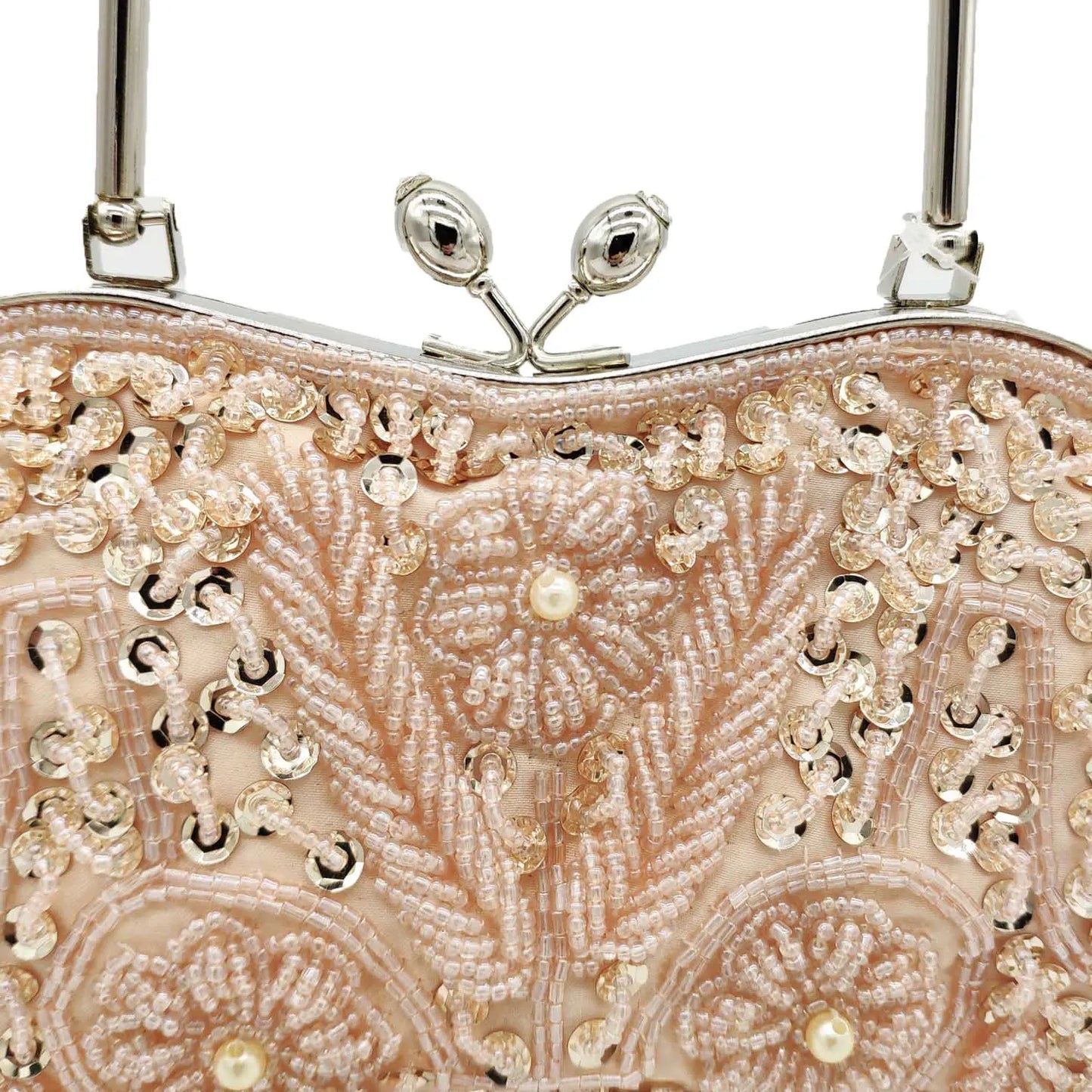 Elegant Frame Women Formal Beaded Evening Purses and Handbags Bridal Sequins Clutch Bag Cocktail Party Bag