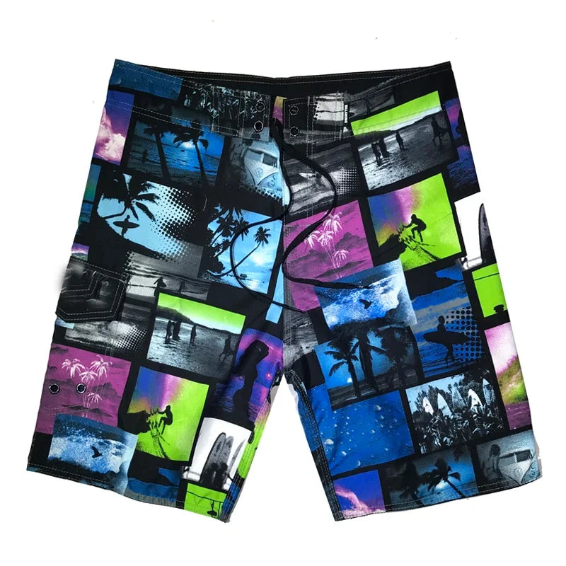 Men's Beach Shorts Trendy Summer Shorts 3D Printing Men's Surf Shorts Swimsuit Beach Shorts Fitness Tracks Running  Hiking Track
