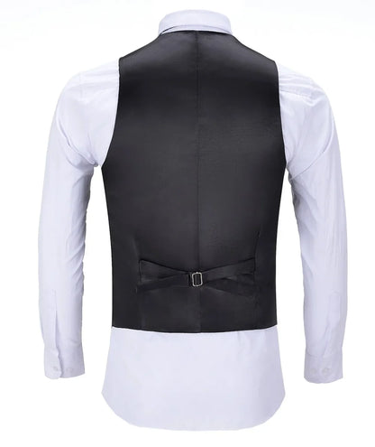 Men's Business Army Green Vest Velvet Wool Single-breasted Cotton Suit Vest Waistcoat For Wedding Formal Vest Groomsmen