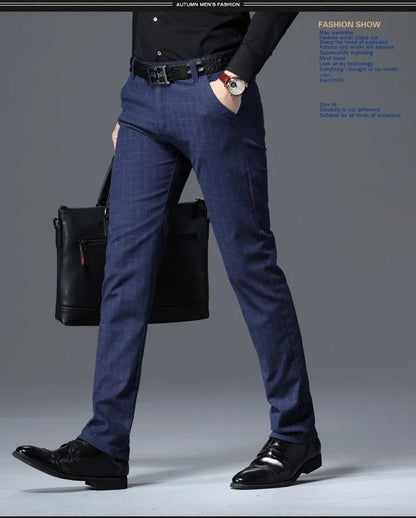 Spring Autumn New Fashion Mens Casual Pants High Quality Brand Business Pants Male Clothing Cotton Formal Trousers Men Clothing