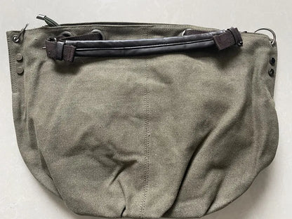 Women's Large Capacity Canvas Messenger Bag Fashion Casual Solid Crossbody Shoulder Tote Handbag Designer Female