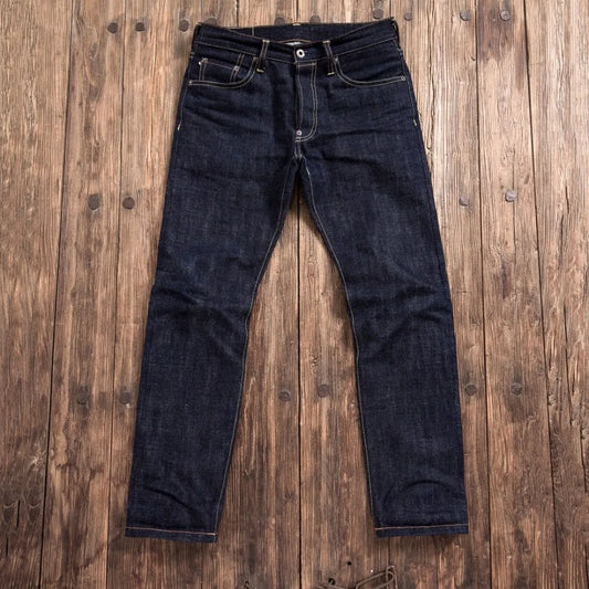 Heavy Weight Indigo Selvage Unwashed Pants Unsanforised Thick Raw Denim Jean 17oz