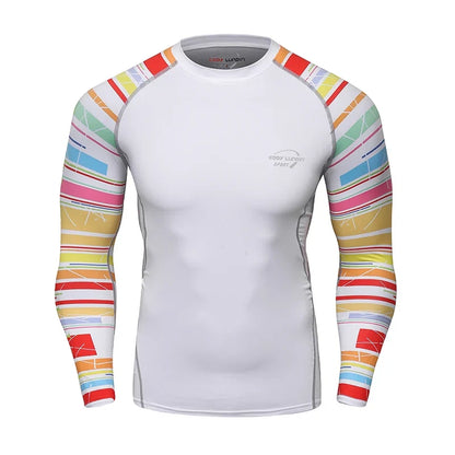 Cody Clothes Full Sleeve White Rashguards For Swimwear Anti -uv Sunscreen T Shirt Boxing Trainning Wear Bjj Jiu Jitsu Rash Guard