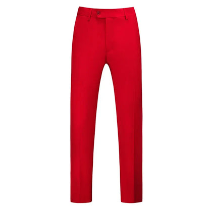 2026 New Men's Middle Waist Pants, 25 Color Choice, Elegant Office Men Trouser, Modest Green Pink Yellow Asian Size M-6XL