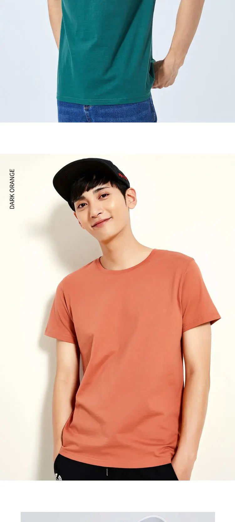 Summer Cotton T Shirts Men 2025 Simple O Neck Stretch Solid New Tops Clothing Casual Tshirt Man Streetwear Cool Tee Shirts