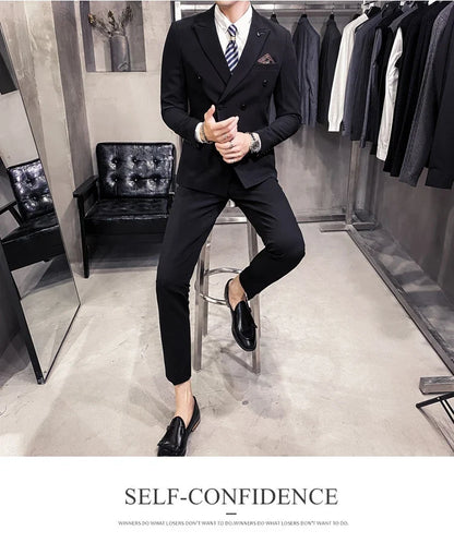 25 Colors 1 Pcs Blazer No Pants S-7XL New Wedding Dress Formal Business Slim Mens Suit Jacket Plaid Striped Solid Color
