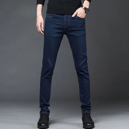 2026 autumn Slim Fit men Jeans Black Classic Fashion Denim Skinny Jeans Male spring men's casual High Quality Trousers