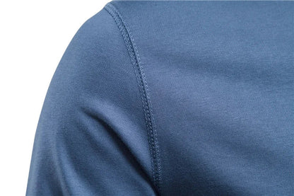 Men's Long Sleeve Button Down T-Shirts Autumn Henley Collar Casual High Quality 100% Cotton Crew Neck Mens T Shirts