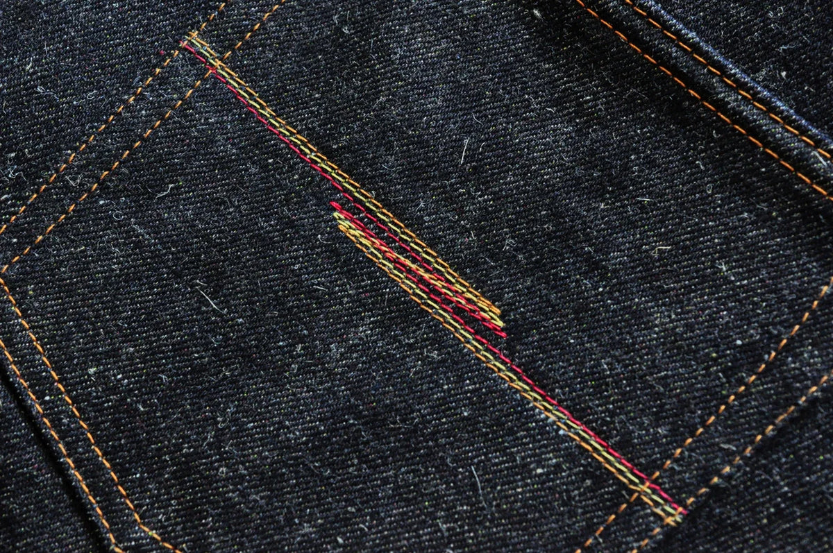Mens Jeans cotton linen Selvedge Sanforized Raw Denim Jeans for Men Straight Fit Silver Button 19 oz