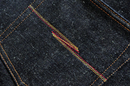 Mens Jeans cotton linen Selvedge Sanforized Raw Denim Jeans for Men Straight Fit Silver Button 19 oz