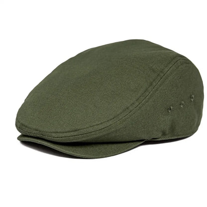 Airhole Flat Cap Mens Cotton Driver Hat Summer Newsboy Caps Ivy Hat Gatsby Breathable Beret Golf Casual Hats with Button