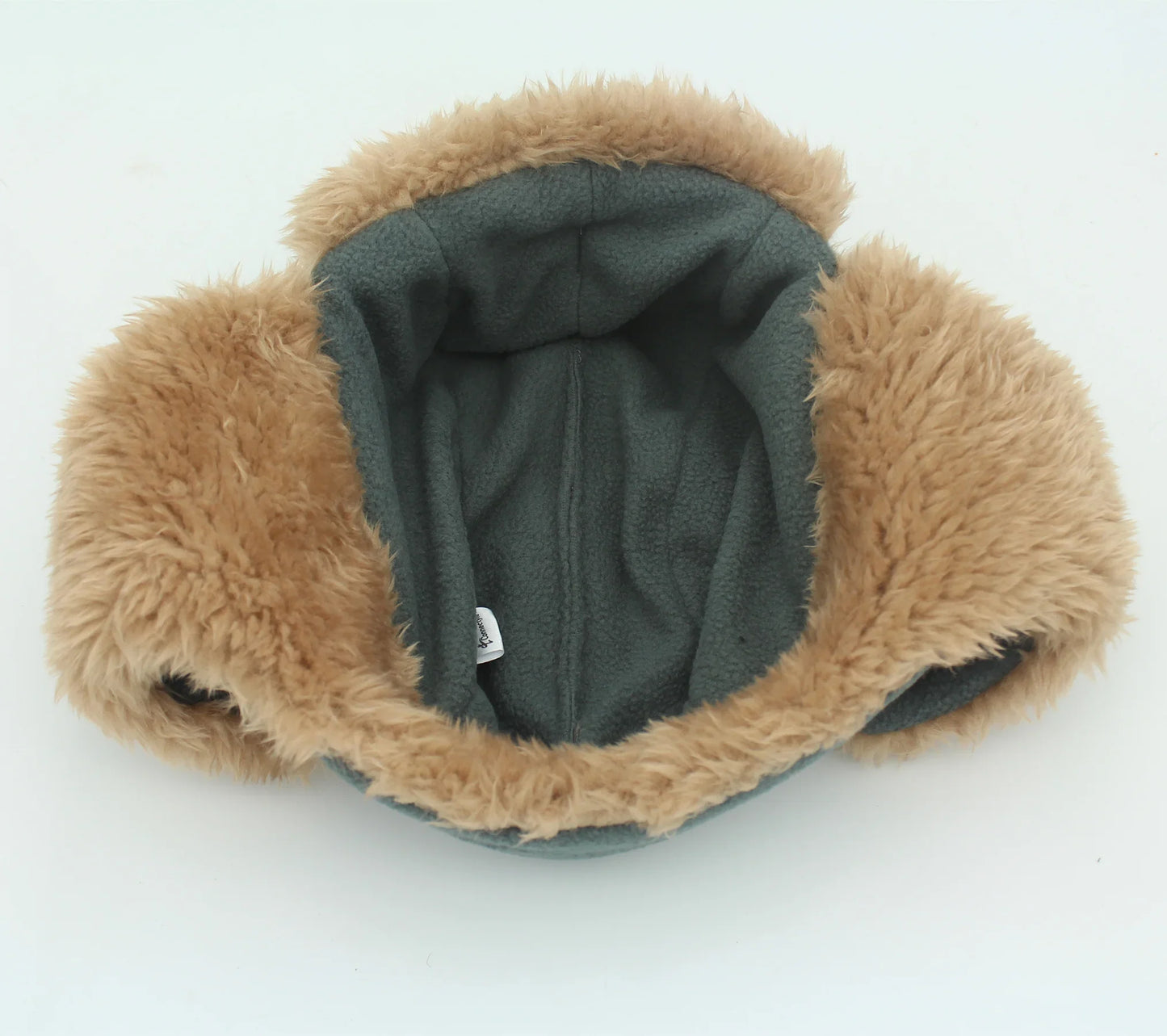 Toddler Boys Kids Fleece Trapper Sherpa Lined Windproof Winter Russian Hat with Large Flaps Warm Ski Hat