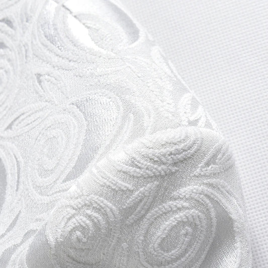 2026 New Men's White Rose Pattern Suit Jacket, Wedding Party Dress Coat, High Quality Men Slim Blazers Masculino Big Size M-6XL