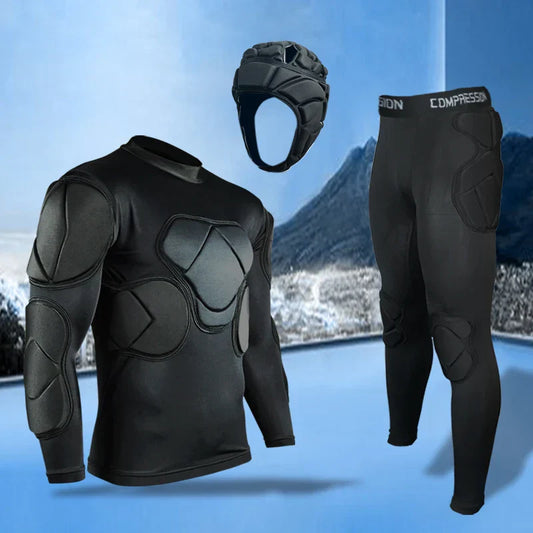 Men's Soccer Goalkeeper Jersey Training Uniform EVA Thick Sponge Protection Football Goalkeeper Uniform Sport Pants