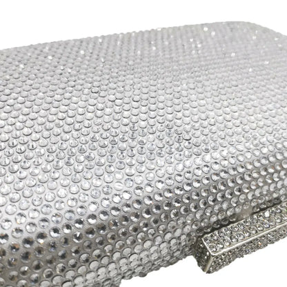 Burgundy Crystal Evening Bags and Clutches for Women Formal Party Rhinestone Handbags Wedding Clutch Purse