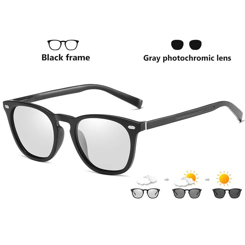 Aluminum Polarized Sunglasses Women Men Photochromic Sun Glasses UV400 High Quality Chameleon Driving Goggles Eyewear Gafas