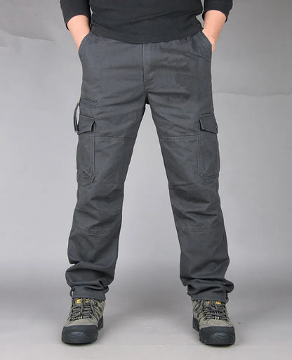 Spring Cargo Pants Men Multi Pockets Tactical Pants Male Autumn Outwear Streetwear Army Straight Slacks Casual Long Trousers