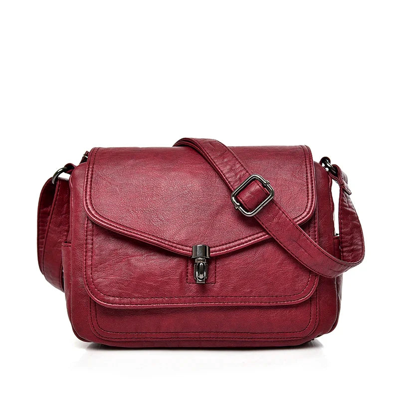 Vintage Soft Leather femmels' Shoulder Bags Luxury Handbags Women's Packet New Designer Small Crossbody Bag 2021 Sac à Femme