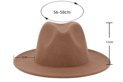 Classic British Fedora Hat Men Women Imitation Woolen Winter Felt Hats Fashion Jazz Hat Chapeau Wholesale