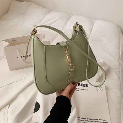 Top Quality Luxury Brand Purses and Handbags Designer Leather Shoulder Crossbody Bags for Women Dual Straps Underarm Sac A Main