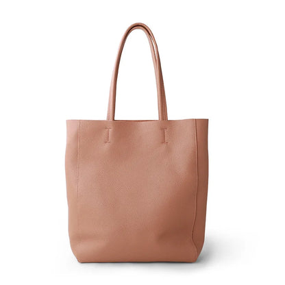 Bag Women 2022 New Summer Genuine Leather Tote Female Casual Fashion Simple Underarm Shoulder Bag Large Capacity Shopper Handbag