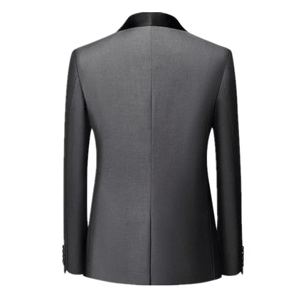 2026 Men's Skinny Terno Masculino, Formal Slim Fit Tuxedo Prom Suit / Male Groom Wedding Blazers High Quality Dress Jacket Coat
